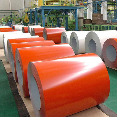 گواهینامه ISO9001 سفارشی رال رنگ پیش رنگ پوشش PPGL رنگ پوشش گالوانیزه / Aluzinc فولاد نوار کویل PPGI