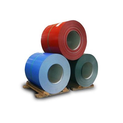 سرویس برش 700-1200MM عرض کولر فولادی پوشش داده شده با رنگ گالوانیزه PPGI/PPGL کولر برای الگوی برجسته و 275GSM